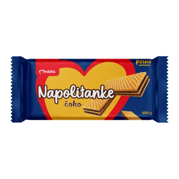 Napolitanka MEDELA Čoko posne 400g 0