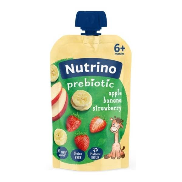 NUTRINO probiotik voćni pire jabuka banana i jagoda 100g 0
