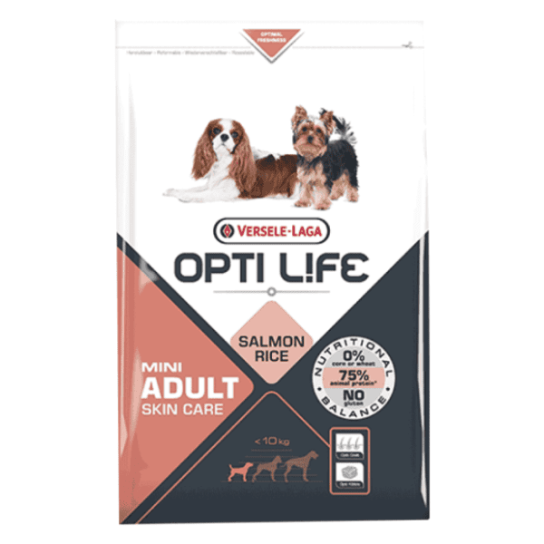 OPTI LIFE Mini adult skin care hrana za pse 2,5kg 0