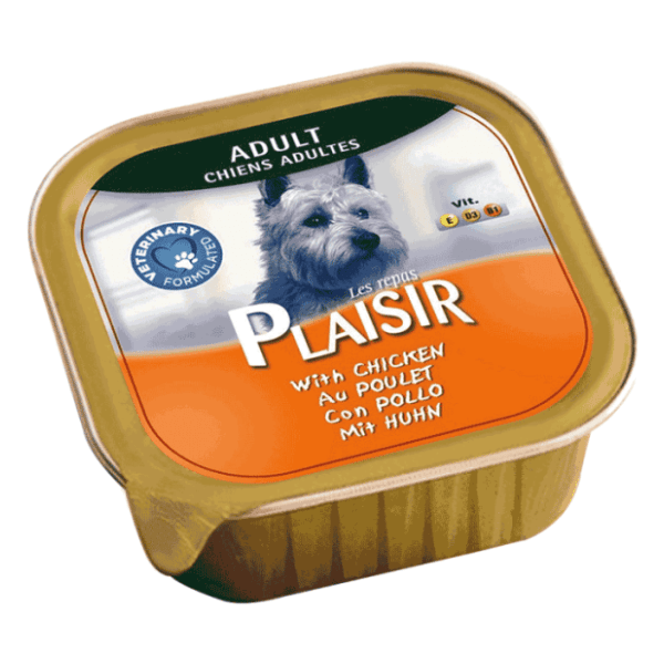 PLAISIR Adult pašteta za pse piletina 150g 0