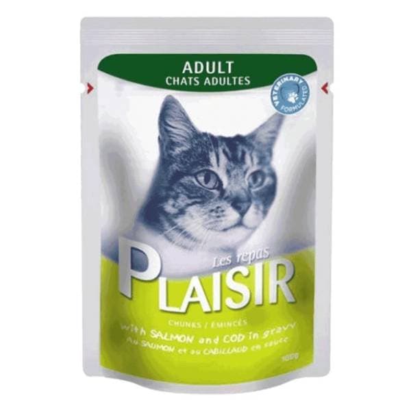 PLAISIR Adult sos za mačke losos i bakalar 100g 0