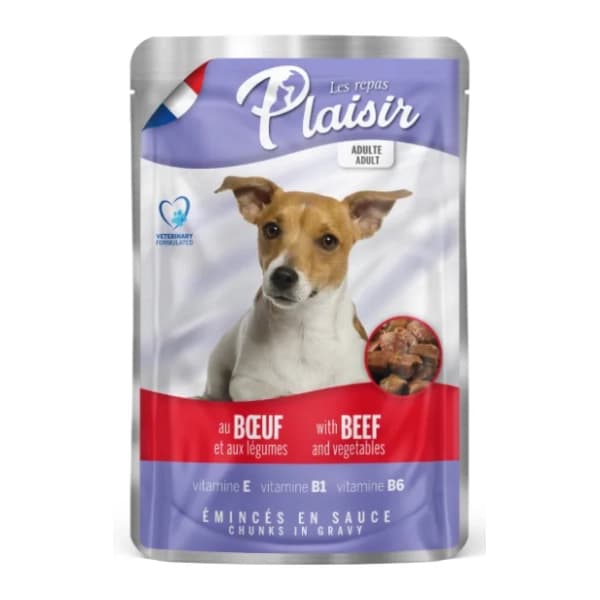 PLAISIR Adult sos za pse govedina i povrće 100g 0