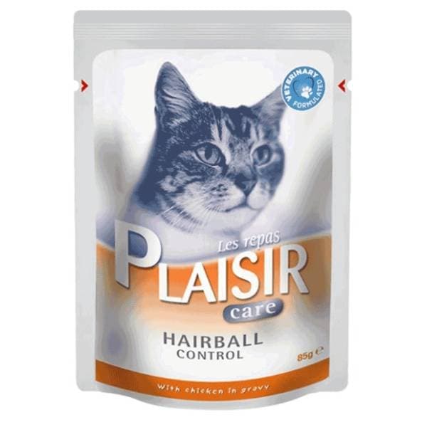 PLAISIR Care hairball sos za mačke 85g 0