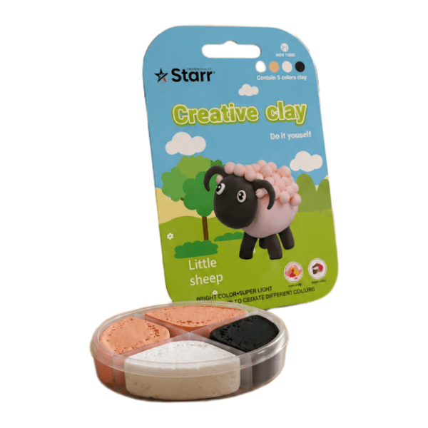 Plastelin STARR Clay set ovca 4 boje 63g 0