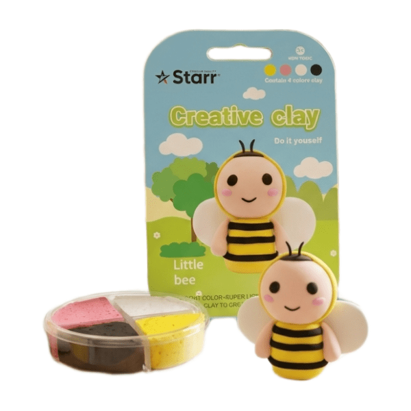 Plastelin STARR Clay set pčela 4 boje 63g 0