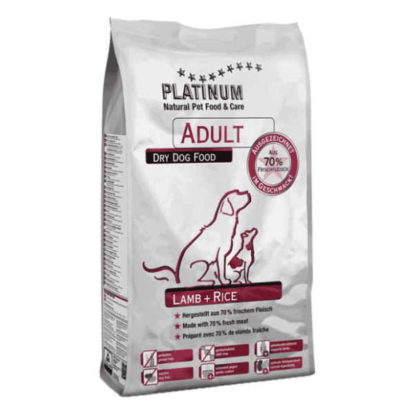 PLATINUM Adult hrana za pse jagnjetina i pirinač 5kg 0