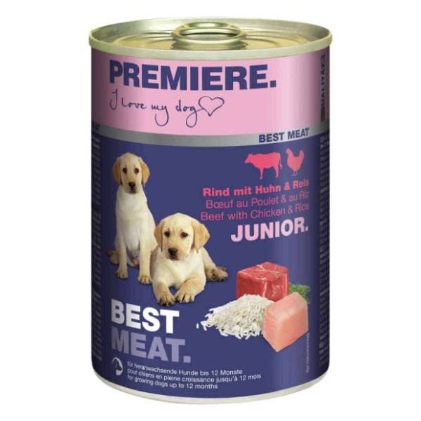 PREMIERE Best meat junior hrana za pse govedina piletina 400g 0