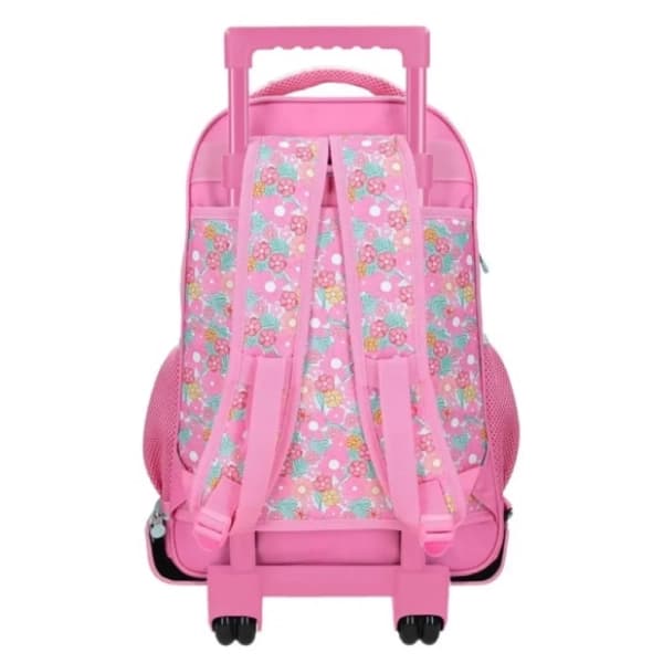 Ranac za školu ENSO Girl zone sa točkićima 43cm pink 1
