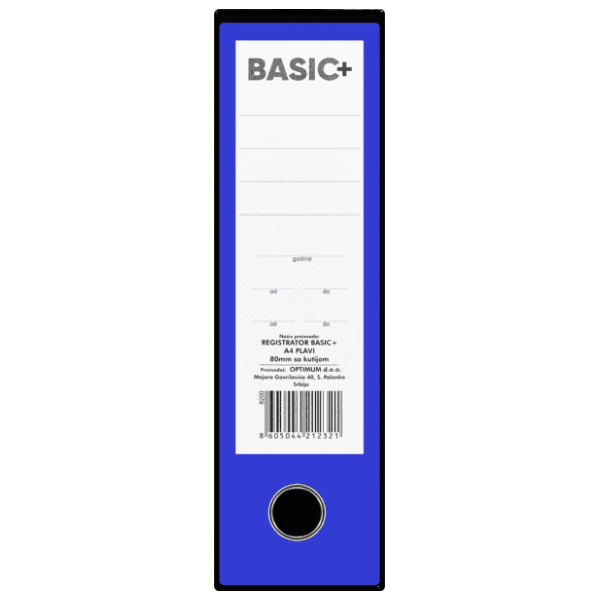 Registrator sa kutijom normal A4 OPTIMUM plavi 0