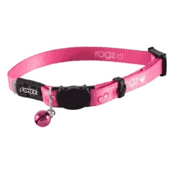 ROGZ Kiddy cat pink hearts ogrlica za mace 0