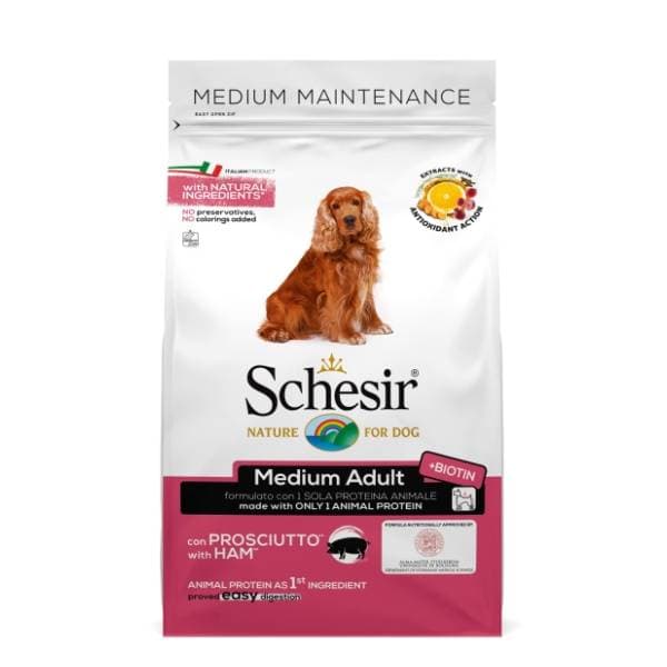 SCHESIR Maintenance medium adult hrana za pse šunka 3kg 0