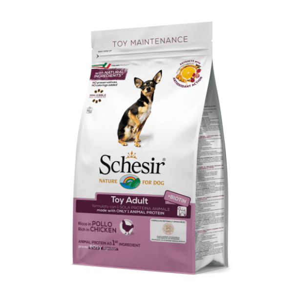 SCHESIR Maintenance toy adult hrana za pse piletina 800g 0