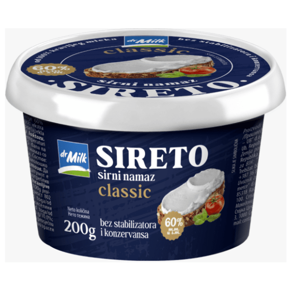 Sirni namaz DR.MILK Sireto classic 200g 0