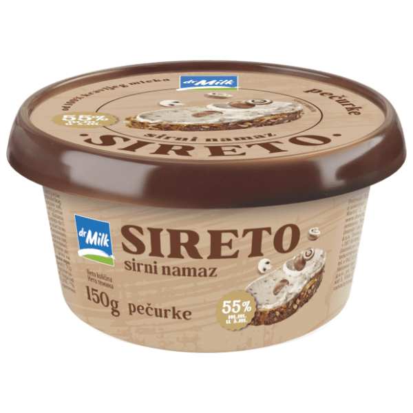 Sirni namaz DR. MILK Sireto pečurke 150g 0