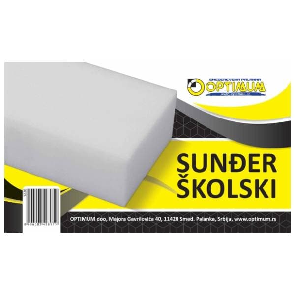 Školski sunđer OPTIMUM 1kom 0