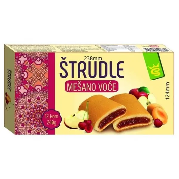 Štrudla SO TASTY mešano voće 240g 0