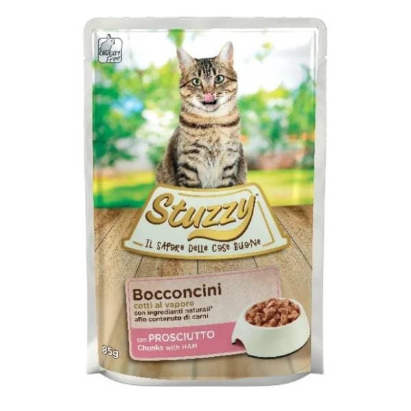 STUZZY Adult komadići mesa kuvani na pari šunka 100g 0