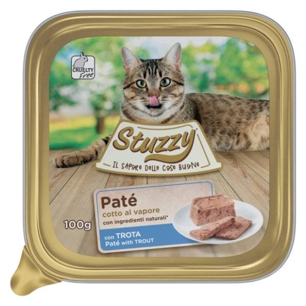 STUZZY Adult pašteta za mačke pastrmka 100g 0