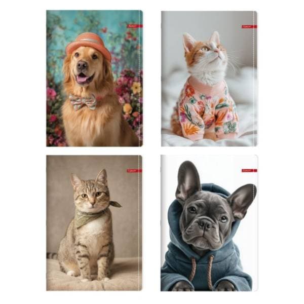 Sveska A4 prazna ILIJANUM Pets 52lista 1kom (više vrsta) 0