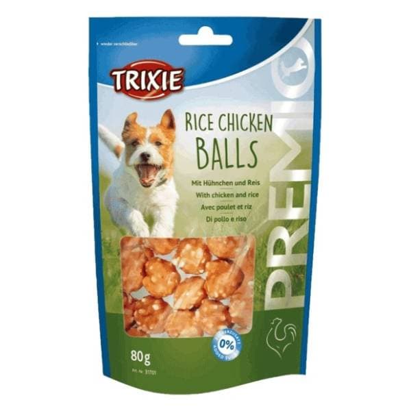 TRIXIE Premio poslastica za pse loptice piletina pirinač 80g 0