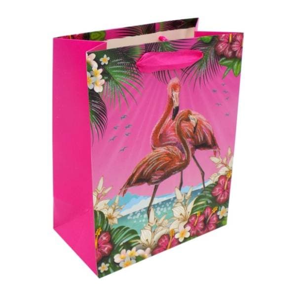 Ukrasna kesa M OPTIMUM Flamingo glitter 1kom 1