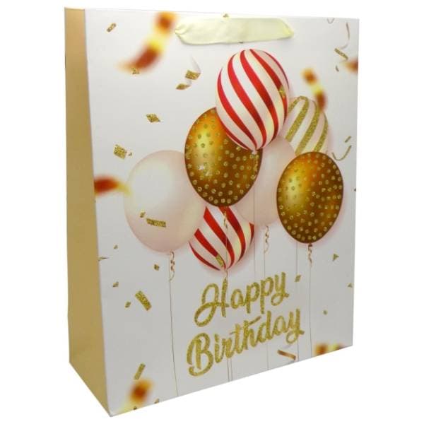 Ukrasna kesa M OPTIMUM Happy Birthday & Christmas 1kom 1