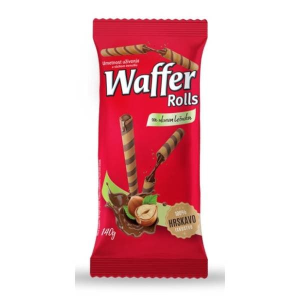Vafl roleri MORAVKA lešnik 140g 0