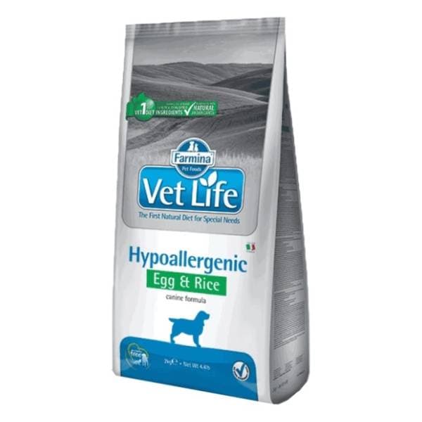 VET LIFE Hypoallergenic hrana za pse egg & rice 12kg 0