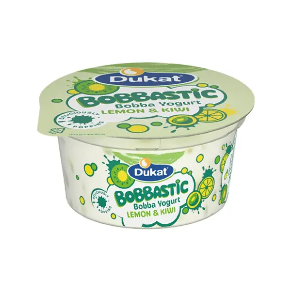Voćni jogurt DUKAT Bobbastic kivi i limun 150g 0