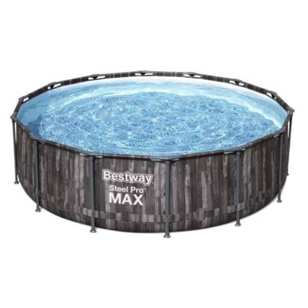 BESTWAY bazen sa pumpom 427x107cm Steel Pro max wood 0