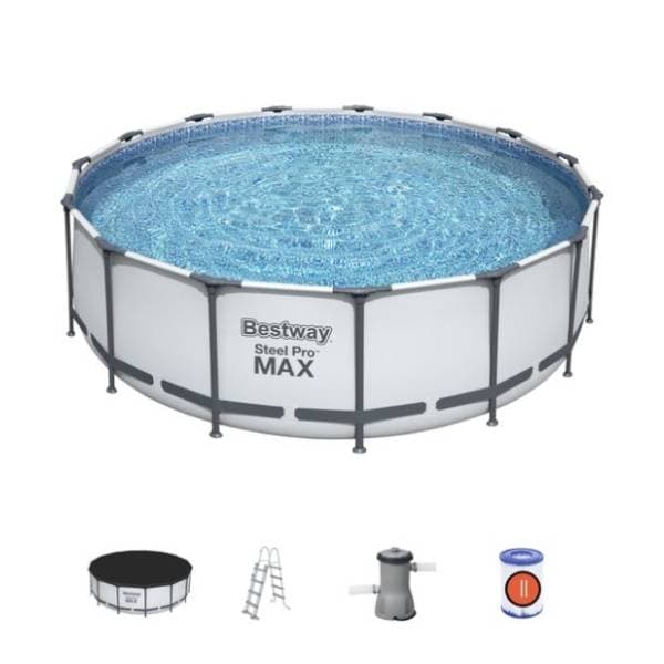 BESTWAY bazen sa pumpom 457x122cm Steel Pro MAX 56438 1