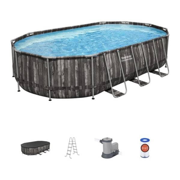BESTWAY bazen sa pumpom 610x366x122cm Power Steel Pro Max 0