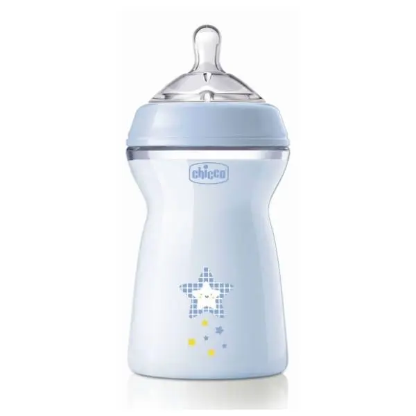 CHICCO flašica za bebe NF 330ml (6m+) plava 0