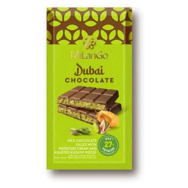 Čokolada MILANGO Dubai 122g 0