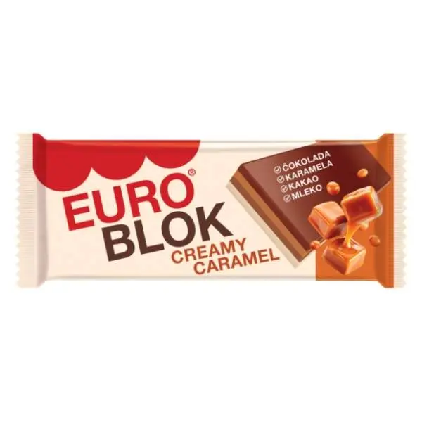 Čokolada SWISSLION Eurocream blok karamela 100g 0