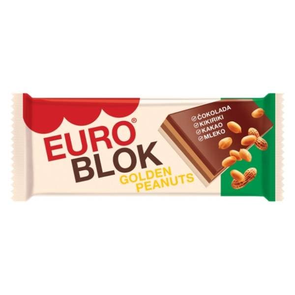 Čokolada SWISSLION Eurocrem blok kikiriki 100g 0