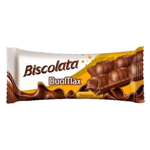 Čokoladica BISCOLATA Duomax čoko bar lešnik 44g 0