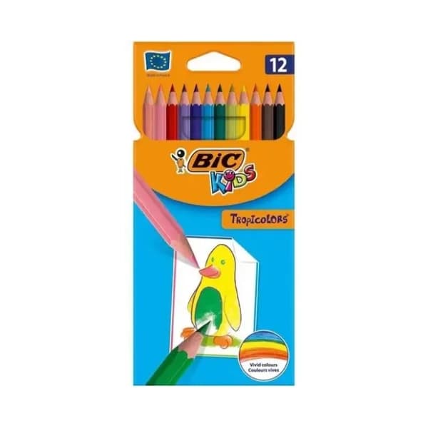 Drvene bojice BIC kids tropicolors 12kom 0