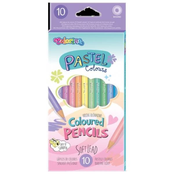 Drvene bojice COLORINO pastel 10kom 0