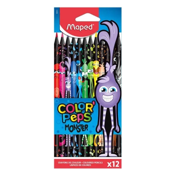 Drvene bojice MAPED monster 12kom 0