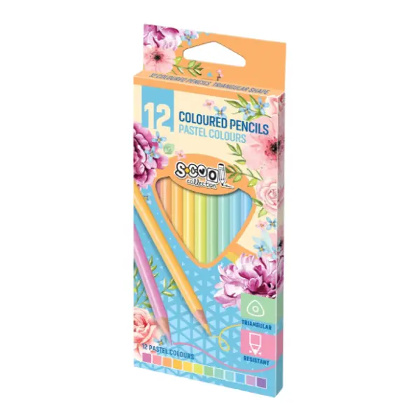 Drvene bojice S-COOL pastel 12kom 0