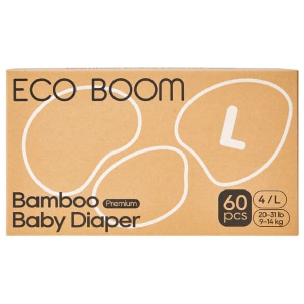 ECO BOOM pelene biorazgradive pure premium L 60kom 0