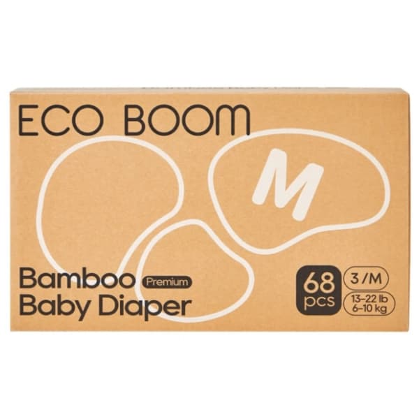 ECO BOOM pelene biorazgradive pure premium M 68kom 0