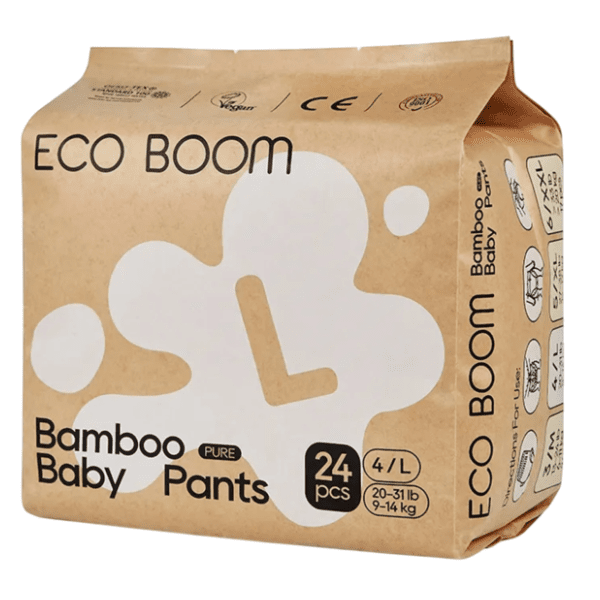 ECO BOOM pelene gaćice biorazgradive L 24kom 0