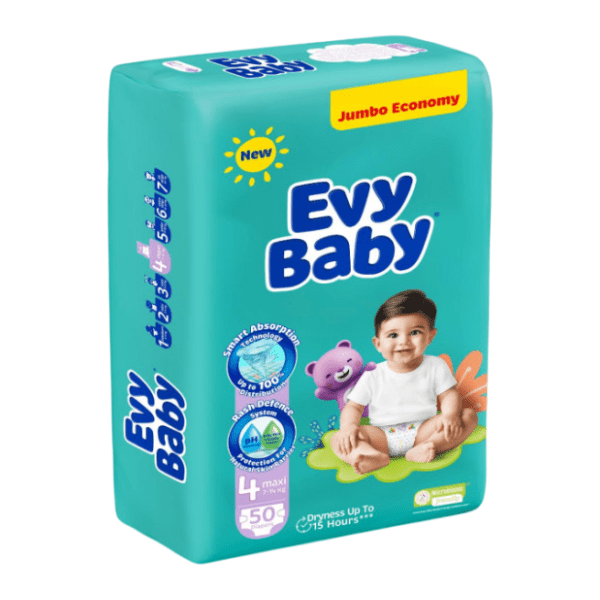 EVY BABY pelene jumbo 4 maxi 50kom 0