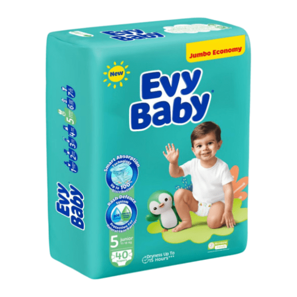 EVY BABY pelene jumbo 5 junior 40kom 0