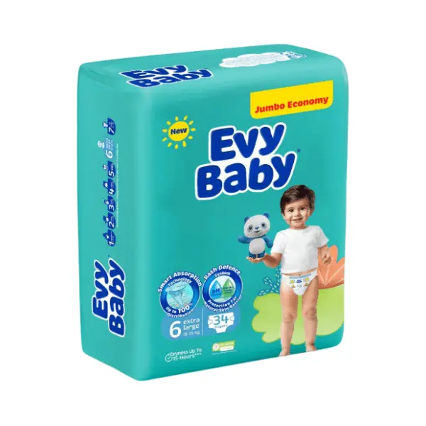 EVY BABY pelene jumbo 6 XL 40kom 0