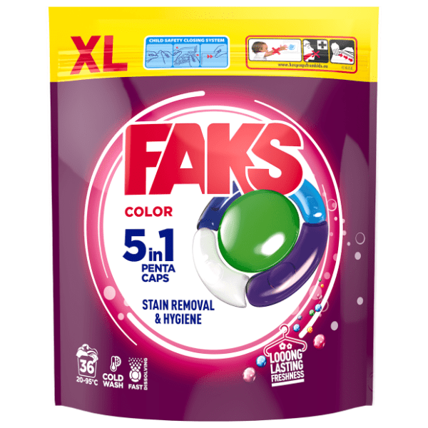 FAKS Color kapsule za veš 36kom 0