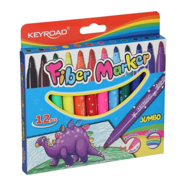 Flomasteri KEYROAD jumbo 12kom 0