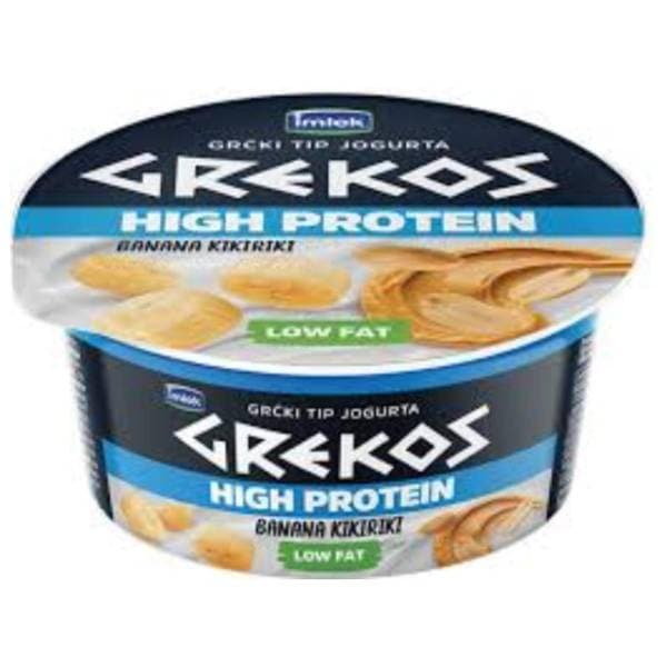 Grčki jogurt GREKOS high protein banana kikiriki 150g 0